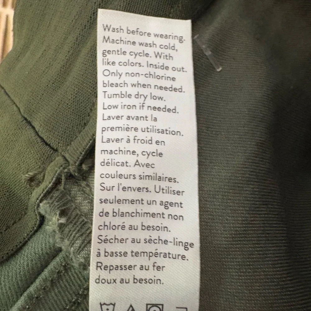 NWT SPANX Stretch Twill Ankle Cargo Pant‎ in Soft Sage Green Size Small